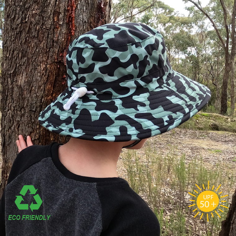 Kids Bucket Sun Hat - Camo